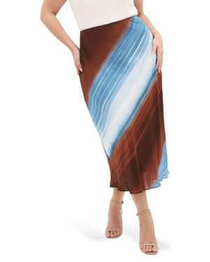 City Chic Print Skirt - Multicolor
