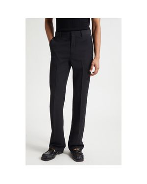 Balmain Flare Leg Wool Pants - Black