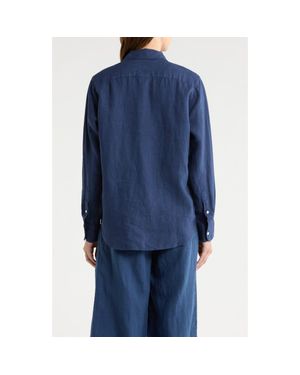 Frank & Eileen Eileen Relaxed Button-Up Shirt - Blue