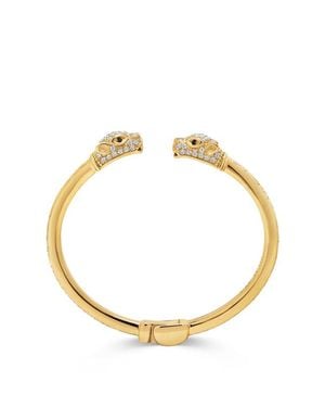 Nialaya Cz Masculine Panther Bangle - Metallic