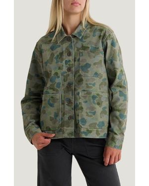 Free Fly Folly Stretch Cotton Twill Chore Coat - Green