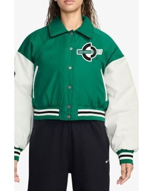 Nike Brooklyn Varsity Coach's Jacket - Green