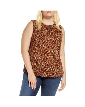 Loveappella Gathered Neck Shell - Orange