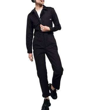 WILDFANG The Essential Long Sleeve High Waisted Coverall - Blue