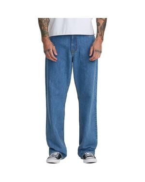 RVCA Americana Dayshift Relaxed Straight Fit Jeans - Blue