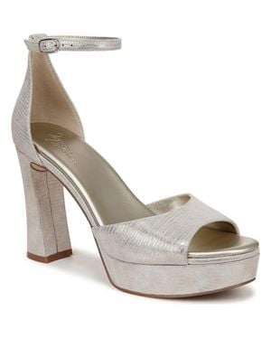 27 EDIT Naturalizer Delphie Ankle Strap Platform Sandal - White