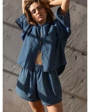 The Simple Folk The Chambray Denim Shirt - Blue