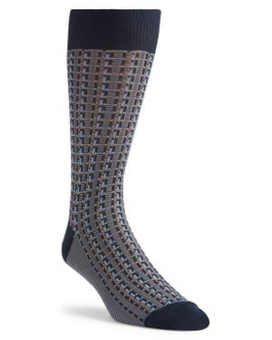 Pantherella Randolph Cotton Blend Dress Socks - Black