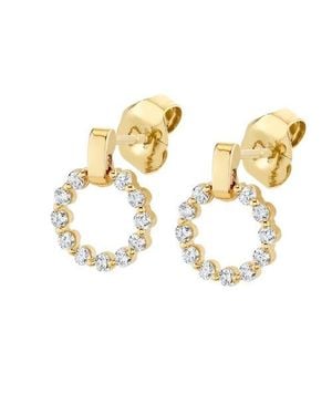 Michael M Cloud Single Drop Earrings - Metallic