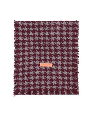 Lost Pattern Houndstooth Cashmere Scarf - Purple