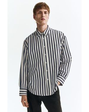 H&M Relaxed Fit Poplin Shirt - Multicolor