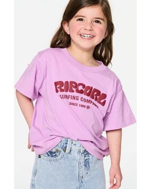 Rip Curl Kids' Surf Puff Graphic T-Shirt - Pink