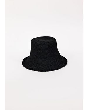 Hat Attack Penny Woven Bucket - Black