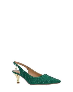 J. Reneé Ferryanne Pointed Toe Slingback Pump - Green