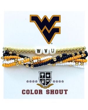 Color Shout West Virginia Lucky 7 Bracelet Set - Blue