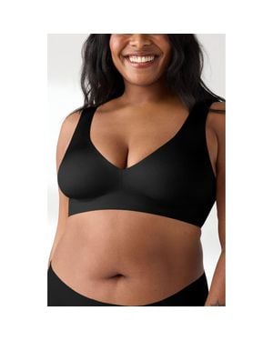 True & Co. True Body Sheen Unlined Wirefree Bralette - Black