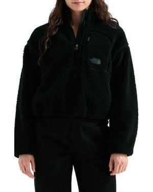 The North Face Extreme Pile Quarter Zip Fleece Pullover - Black