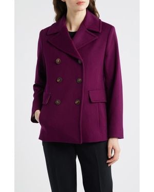 Fleurette Ali Wool Peacoat (Nordstrom Exclusive) - Purple