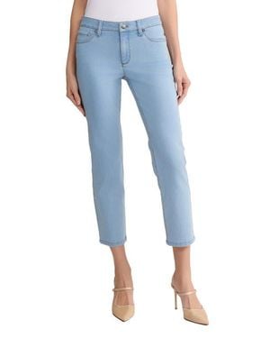 Jones New York Lexington Straight Leg Jeans - Blue