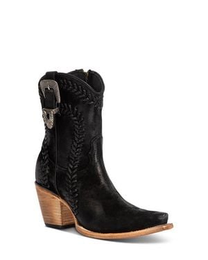 Freebird by Steven Freya Leather Western Bootie - Black
