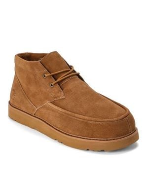 Dearfoams Fireside Craft Stitch Water Repellent Chukka Boot - Brown