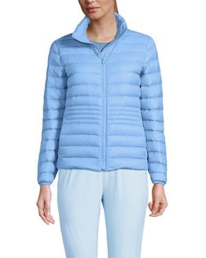 Lands' End Wanderweight Ultralight Packable Down Jacket - Blue