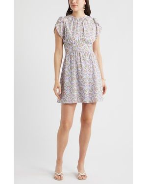 wayf smocked fit & flare dress WAYF Nina Smocked Midi Dress