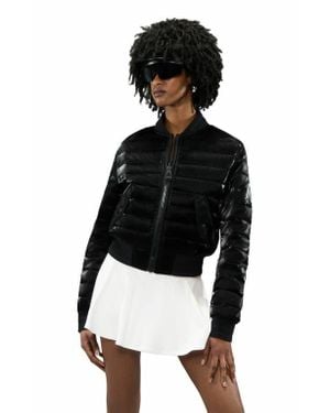 Alpenhaus Cluza Reversable Quilted Bomber Jacket - Black