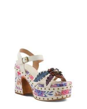 Spring Step Deckedout Ankle Strap Platform Sandal - Multicolor