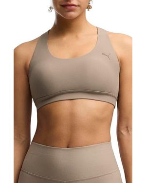 PUMA Cloudspun Medium Impact Sports Bra - Gray