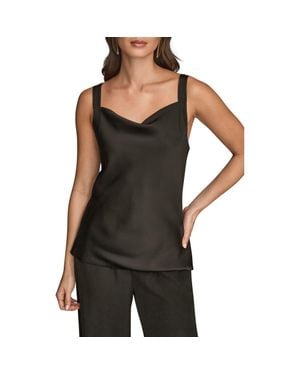 Donna Karan Cowl Neck Camisole - Black