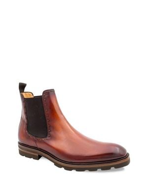 Mezlan Lugged Chelsea Boot - Brown