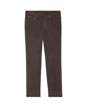 Boglioli Five-Pocket Stretch Corduroy Pants - Brown