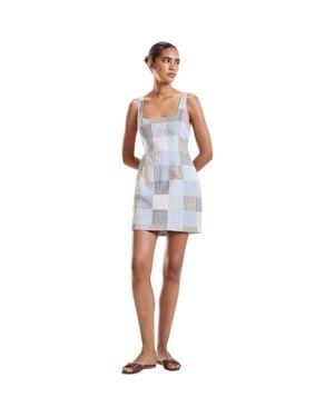 Cynthia Rowley Seersucker Mini Dress - White