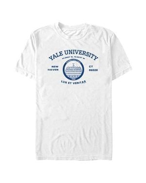 Yale University New Haven College Motto Graphic T-Shirt - White