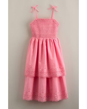 Nordstrom Kids' Eyelet Midi Dress - Pink