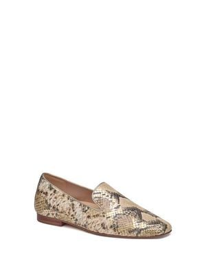 Johnston & Murphy Isabel Genuine Calf Hair Venetian Loafer - Natural