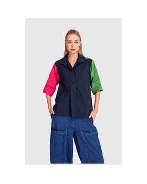 Alembika Poolside Popover Top - Blue
