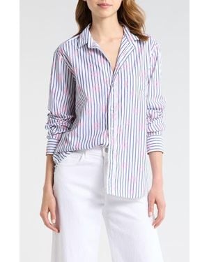 Frank & Eileen Eileen Relaxed Button-Up Shirt - Purple