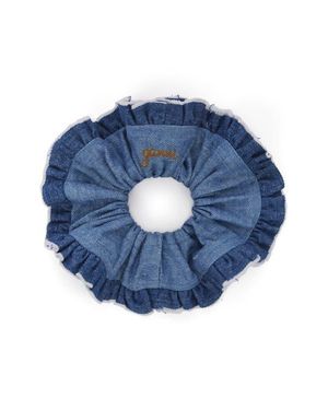 Ganni Lightweight Denim Scrunchie - Blue