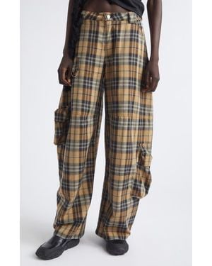 Collina Strada Wide Leg Cargo Pants - Black