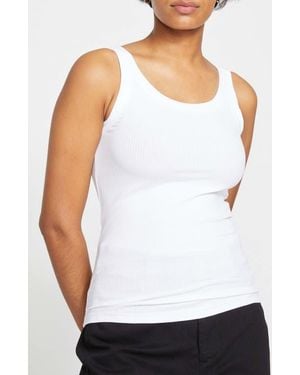 UNIVERSAL STANDARD Roitfeld Rib Tank - White