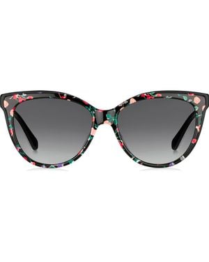 Kate Spade Daesha 56Mm Gradient Cat Eye Sunglasses - Gray