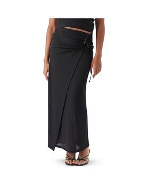 Ripe Maternity Rhi Mock Wrap Skirt - Black