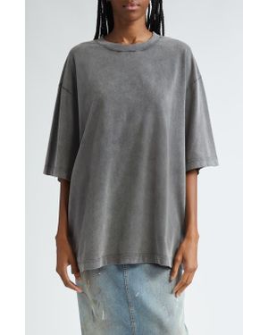 Acne Studios Exford Oversize T-Shirt - Gray
