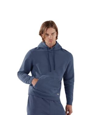 Robert Talbott Chandler French Terry Hoodie - Blue