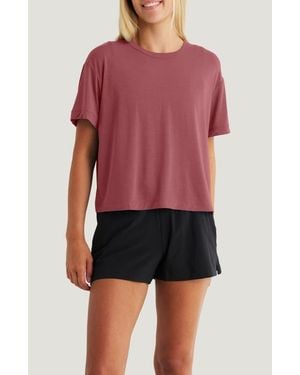 Free Fly Elevate Boxy T-Shirt - Red