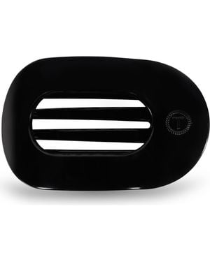 Teleties Flat Round Hair Clip - Black