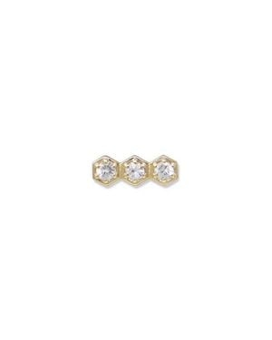 Anzie Jac + Jo Mini Bolt Single Stud Earring - Metallic