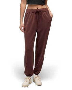 Prana Shea High Waist Drawstring Sweatpants - Red
